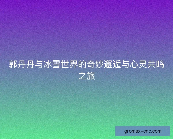 郭丹丹与冰雪世界的奇妙邂逅与心灵共鸣之旅